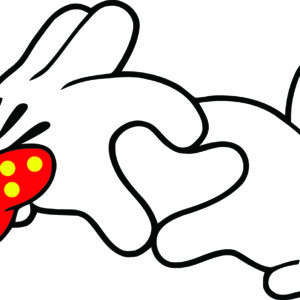 Misc Decal - Minnie & Mickey Glove Heart