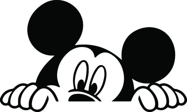 Misc Decal - Disney Peeking Mickey