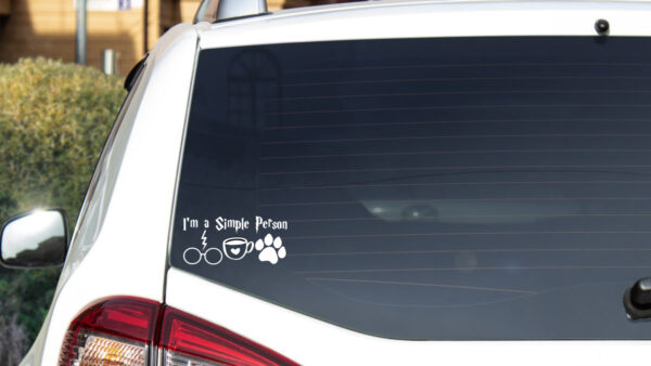 Misc Decal - I'm A Simple Person - Harry Potter