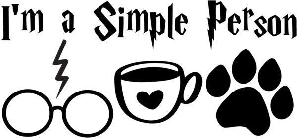 Misc Decal - I'm A Simple Person - Harry Potter