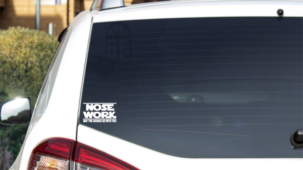 Barn Hunt Decal - Nosework May The Source Be With You