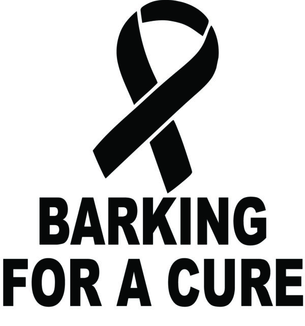 Cancer Decal - Barking 4 A Cure