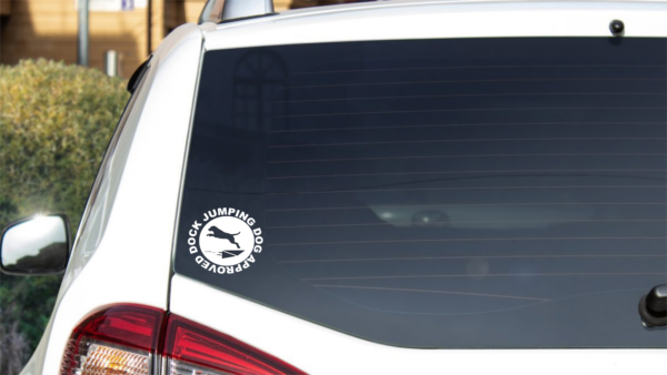 Dock Jumping Decal - Dock Jumping Dog Approved