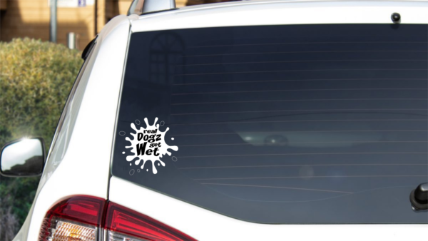 Dock Jumping Decal - Real Dogz Get Wet
