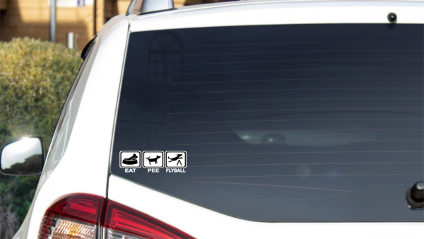 Flyball Decal - Eat Pee Flyball