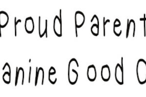 Obedience Decal - Proud Parent of A Canine Good Citizen