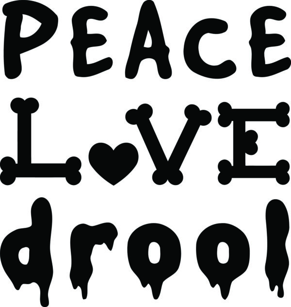 Misc Decal - Peace Love Drool