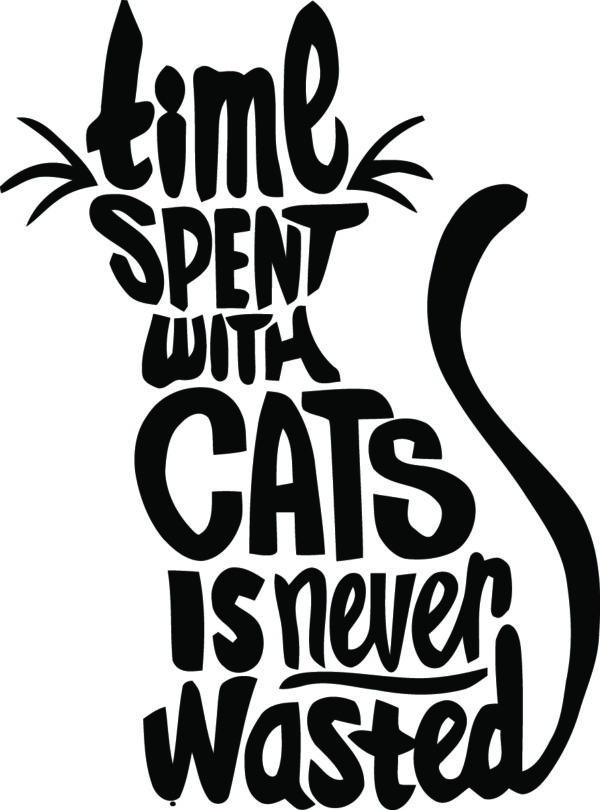 Misc Decal - Time Spent With Cats Is Never Wasted