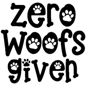 Misc Decal - Zero Woofs Given