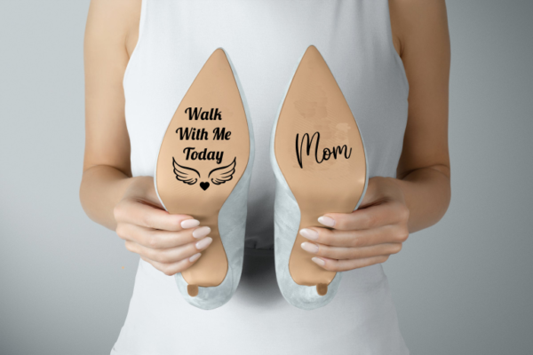 Bridal Shoes Decal - Walk With Me Today Mom
