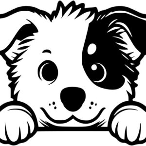 Breed Decal - Peeking American Cattle Dog