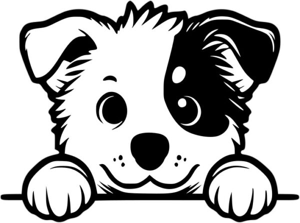 Breed Decal - Peeking American Cattle Dog