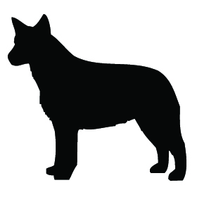 Breed Decal - Silhouette American Cattle Dog