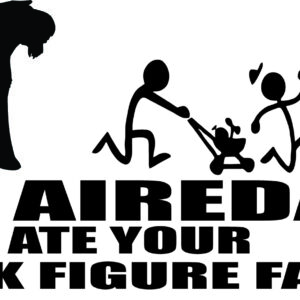 Breed Decal - My Airedale Ate Your Stick Figure Family