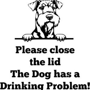Breed Decal - The Dog Has A Drinking Problem - Airedale