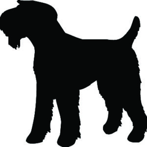 Breed Decal - Silhouette Airedale
