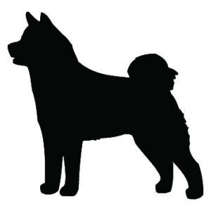 Breed Decal - Silhouette Akita