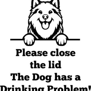 Breed Decal - The Dog Has A Drinking Problem - Alaskan Malamute