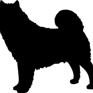 Breed Decal - Silhouette Alaskan Malamute