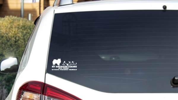 Breed Decal - My American Eskimo Ate Your Stick Figure Family
