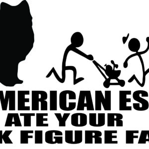 Breed Decal - My American Eskimo Ate Your Stick Figure Family