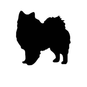 Breed Decal - Silhouette American Eskimo
