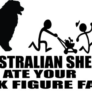 Breed Decal - My Australian Shepherd Ate Your Stick Figure Family