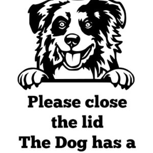 Breed Decal - The Dog Has A Drinking Problem - Australian Shepherd
