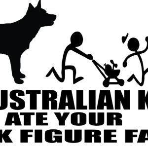Breed Decal - My Australian Kelpie Ate Your Stick Figure Family