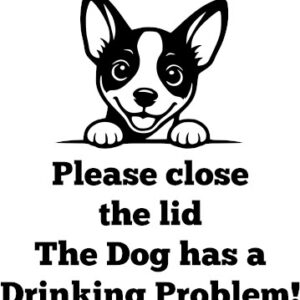 Breed Decal - The Dog Has A Drinking Problem - Basenji