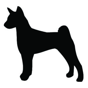 Breed Decal - Silhouette Basenji