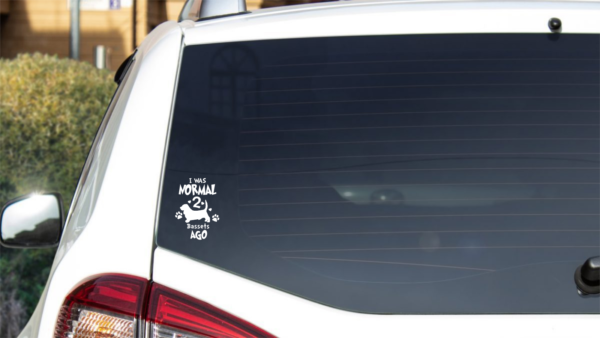 Breed Decal - I Was Normal 2 Bassets Ago