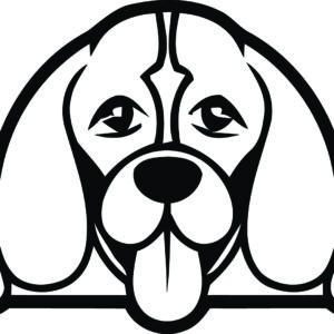 Breed Decal - Peeking Beagle