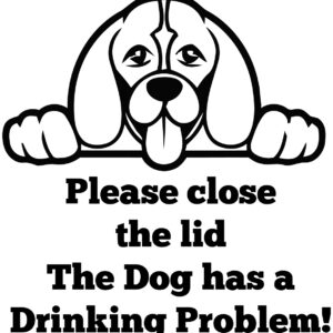 Breed Decal - The Dog Has A Drinking Problem - Beagle