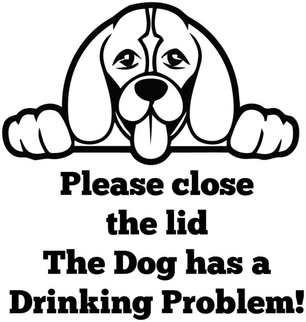 Breed Decal - The Dog Has A Drinking Problem - Beagle