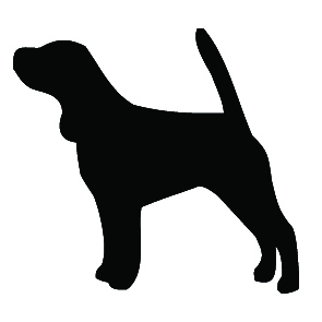 Breed Decal - Silhouette Beagle
