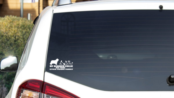 Breed Decal - My Bearded Collie Ate Your Stick Figure Family