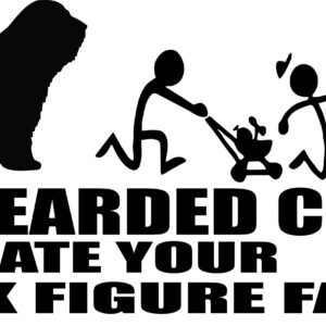 Breed Decal - My Bearded Collie Ate Your Stick Figure Family
