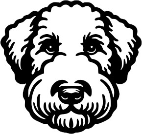 Breed Decal - Peeking Bedlington Terrier