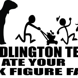 Breed Decal - My Bedlington Terrier Ate Your Stick Figure Family