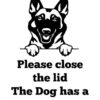 Breed Decal - The Dog Has A Drinking Problem - Belgian Malinois