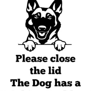Breed Decal - The Dog Has A Drinking Problem - Belgian Malinois