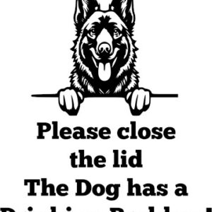 Breed Decal - The Dog Has A Drinking Problem - Belgian Sheepdog