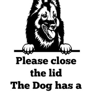 Breed Decal - The Dog Has A Drinking Problem - Belgian Tervuren