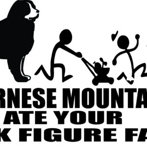 Breed Decal - My Bernese Mountain Dog Ate Your Stick Figure Family