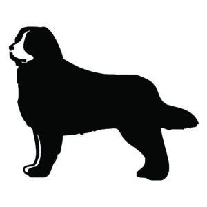 Breed Decal - Silhouette Bernese Mountain Dog