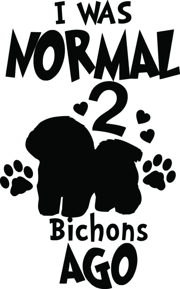 Breed Decal - I Was Normal 2 Bichons Ago