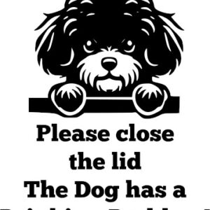 Breed Decal - The Dog Has A Drinking Problem - Bichon