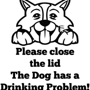 Breed Decal - The Dog Has A Drinking Problem - Border Collie