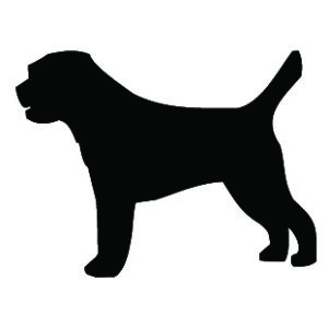 Breed Decal - Silhouette Border Terrier